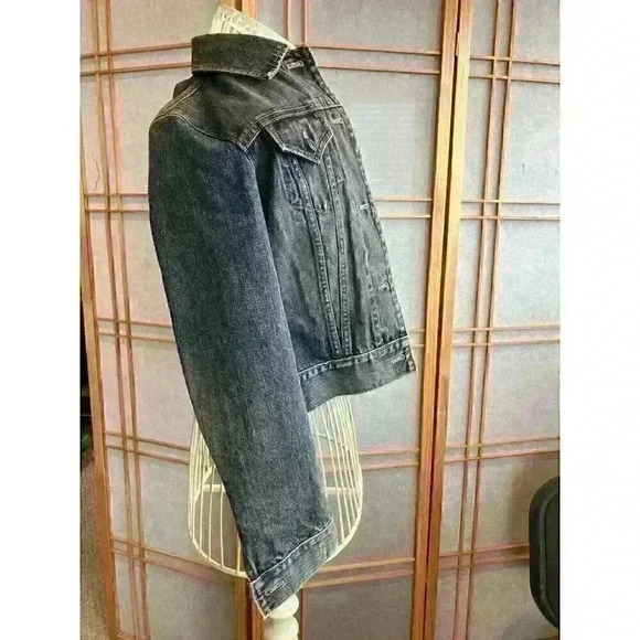 Vintage Extra Small GAP Y2K Dark Denim Jean Jacket - Picture 2 of 7